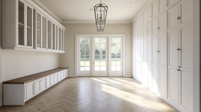 built-in pantry cabinet