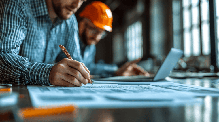 Contractors planning a build