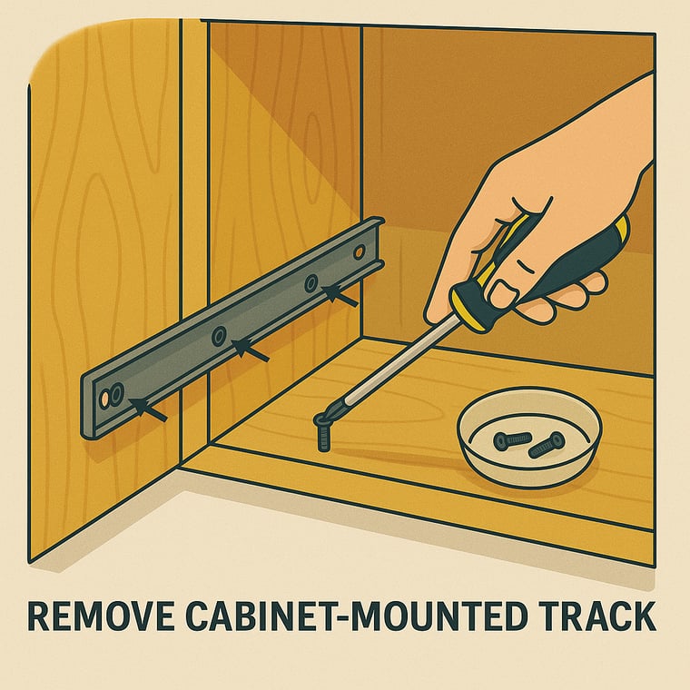 remove-the-cabinet-mounted-track