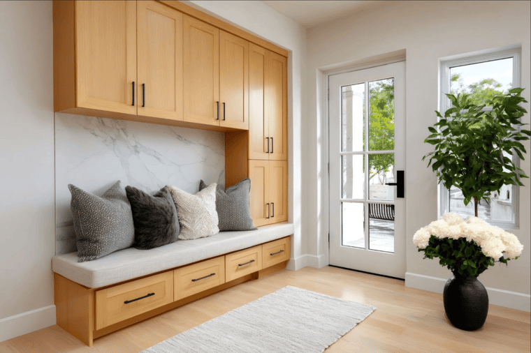 Small mudroom cabinets
