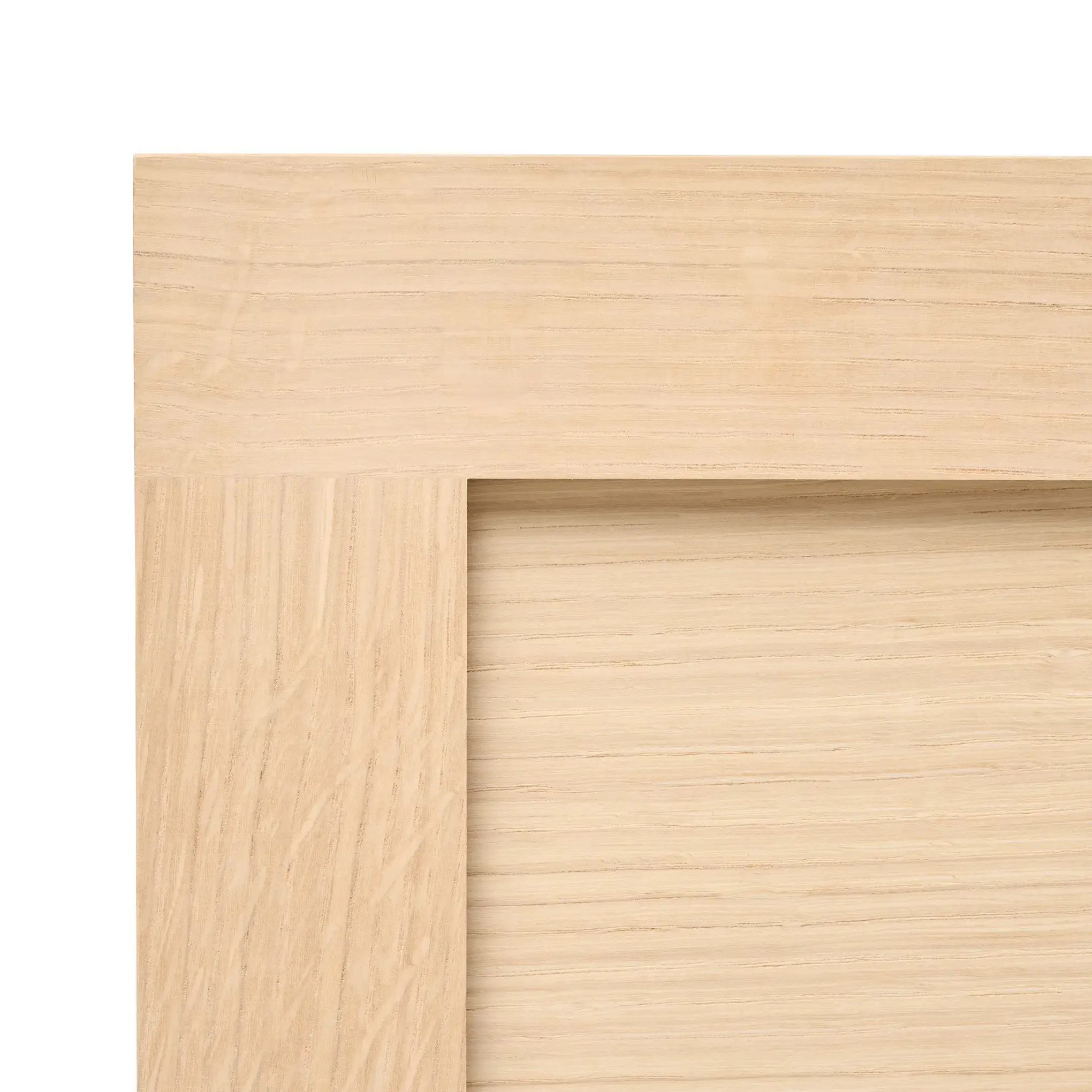 white oak shaker corner